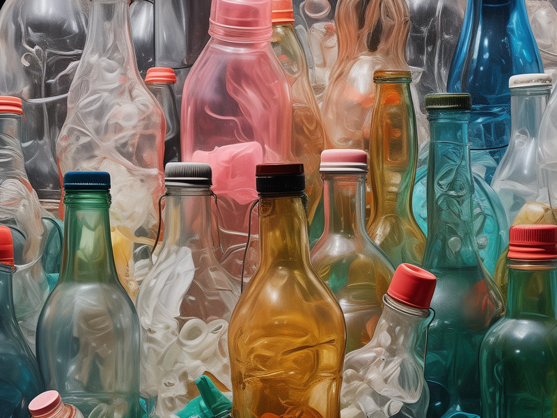 Immagine di bottiglie di plastica, simbolo della gestione responsabile dei rifiuti gestione ambientale aziendale