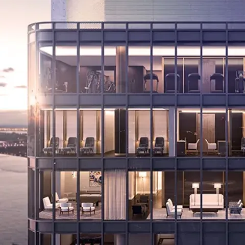 Gli appartamenti di lusso della torre "The Greenwich by Rafael Viñoly" promettono viste panoramiche e comfort senza pari nel cuore di New York.