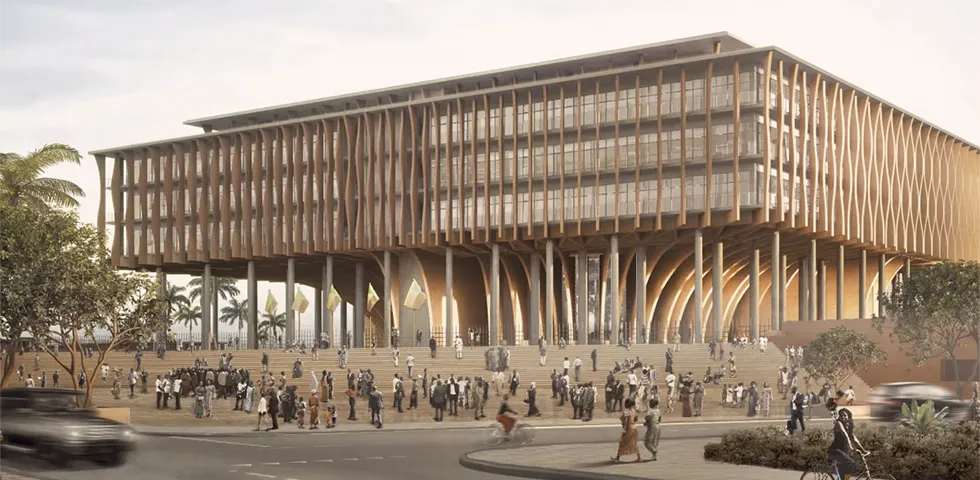 Il nuovo Parlamento Nazionale del Benin, progettato da Diébédo Francis Kéré, simboleggia la trasformazione e la crescita della Nigeria